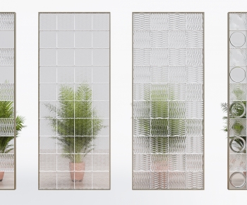 Modern Glass Screen Partition-ID:901889096