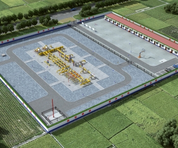 Modern Industrial Building-ID:121963024