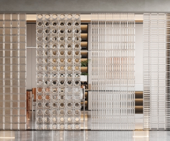 Modern Glass Screen Partition-ID:819462069