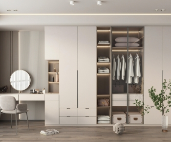 Modern Clothes Storage Area-ID:243684053