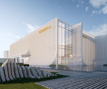 Modern Appearance Of Commercial Building-ID:703582051