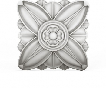 European Style Plaster Carved Top Plate-ID:348267086