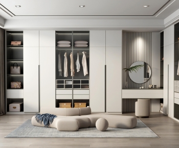 Modern Clothes Storage Area-ID:406354902