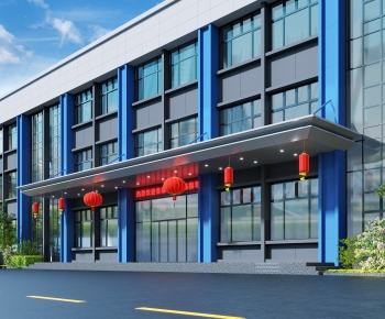 Modern Facade Element-ID:711663013