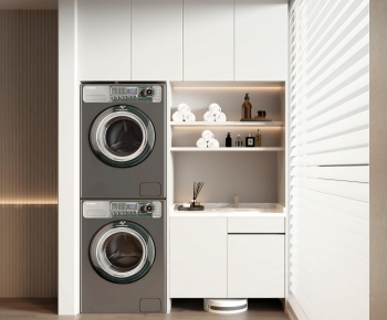 Modern Laundry Cabinet-ID:774559975