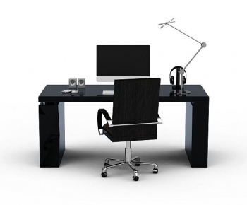 Modern Office Desk And Chair-ID:675571074
