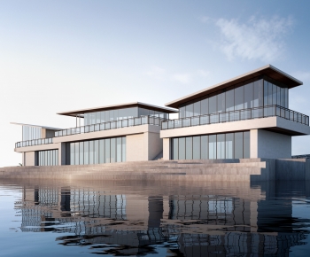 Modern Appearance Of Commercial Building-ID:224688057