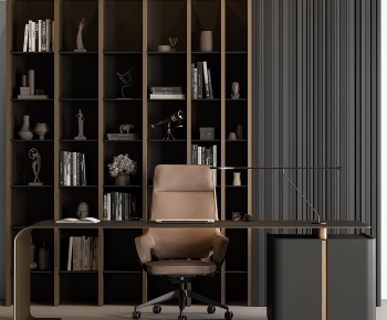 Modern Office Desk And Chair-ID:448250848