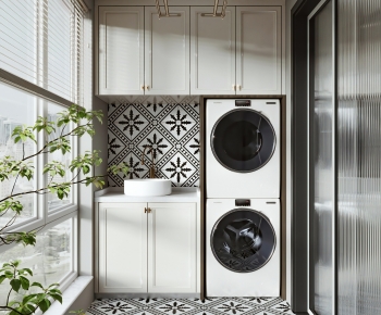 French Style Laundry Cabinet-ID:387948999
