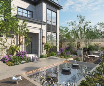 Modern Courtyard/landscape-ID:589380378
