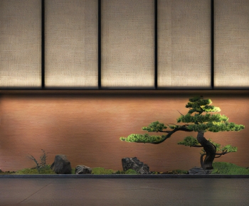 New Chinese Style Plant Landscaping-ID:726912989
