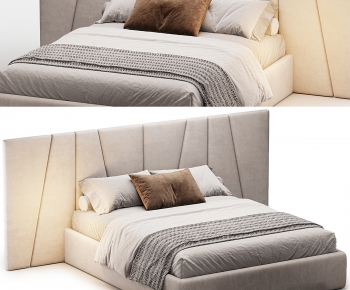 Modern Double Bed-ID:519511946