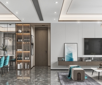 Modern A Living Room-ID:737412932