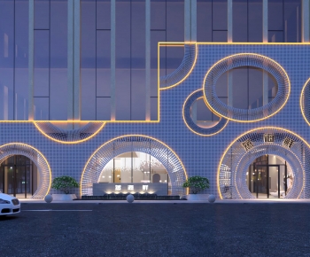 Modern Facade Element-ID:724781045