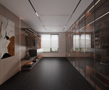 Modern Clothes Storage Area-ID:250653031