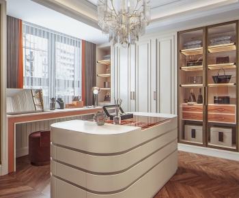 Modern Clothes Storage Area-ID:857994088