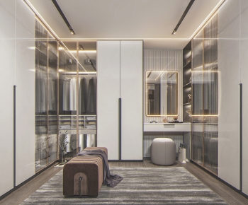 Modern Clothes Storage Area-ID:561760909