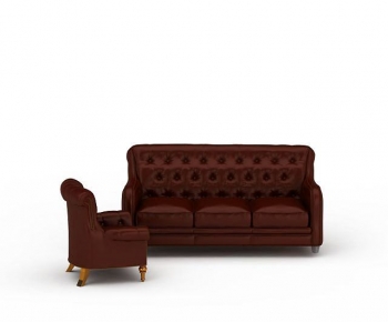 European Style Three-seat Sofa-ID:705389024