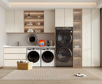 Modern Laundry Cabinet-ID:203274017
