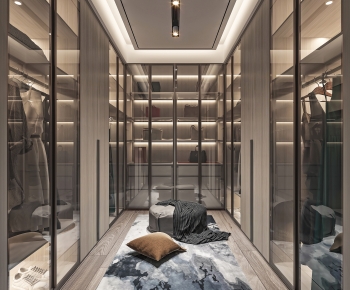 Modern Clothes Storage Area-ID:845354083