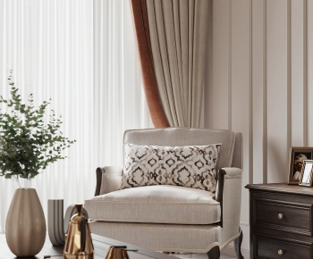 American Style Single Sofa-ID:140619041