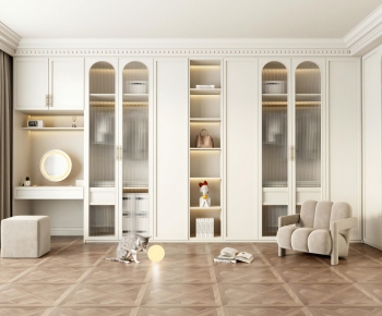 French Style Clothes Storage Area-ID:589480441