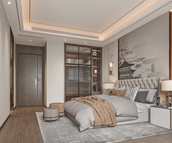 New Chinese Style Bedroom-ID:486470943