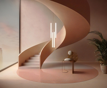 Modern Rotating Staircase-ID:400311954