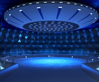 Modern Exhibition Hall-ID:731709039