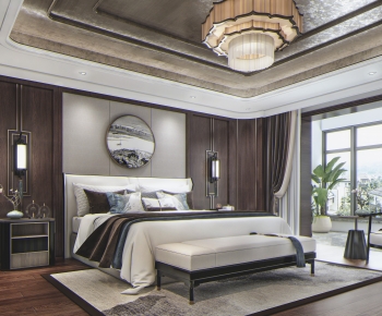 New Chinese Style Bedroom-ID:169904956