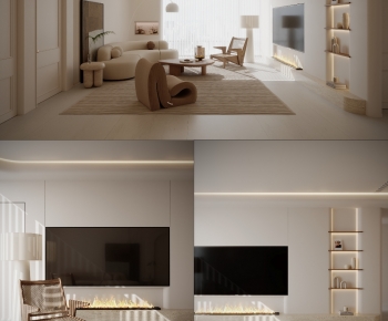 Modern A Living Room-ID:871803055