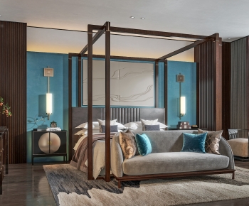 New Chinese Style Bedroom-ID:358973989