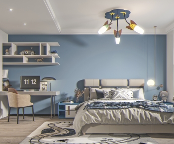 Modern Boy's Room And Son's Room-ID:934071064