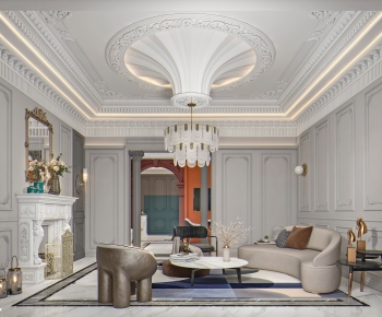 French Style A Living Room-ID:230657101