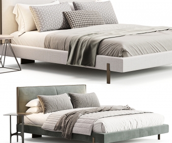 Modern Double Bed-ID:239512926
