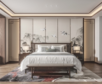 New Chinese Style Bedroom-ID:148205049