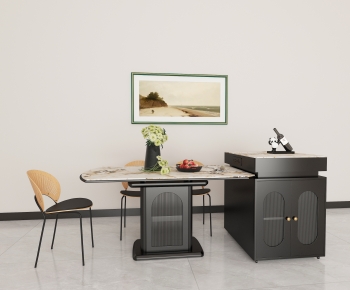 French Style Dining Table And Chairs-ID:677011013