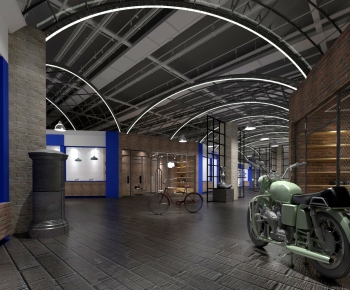 Modern Exhibition Hall-ID:695864926