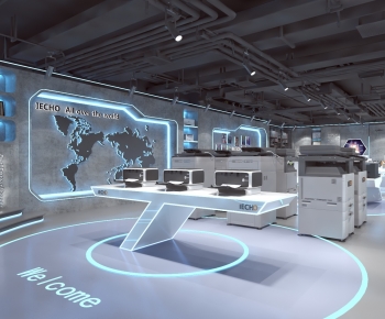 Modern Exhibition Hall-ID:986680988