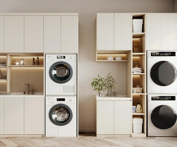 Modern Laundry Cabinet-ID:813767916