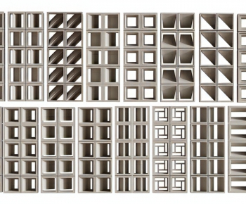 Modern Cement Brick Screen Partition-ID:133819685