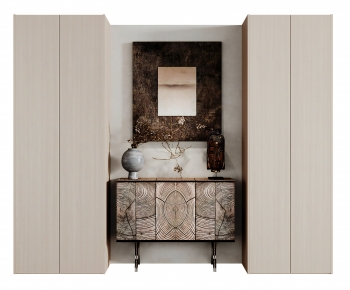 Wabi-sabi Style Entrance Cabinet-ID:912482023