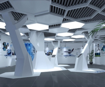 Modern Exhibition Hall-ID:659215938