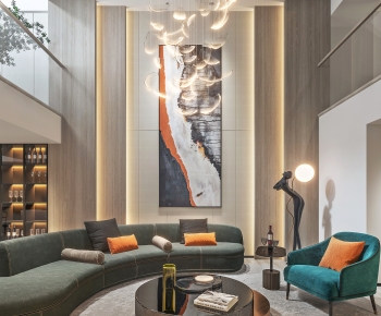 Modern A Living Room-ID:725460119