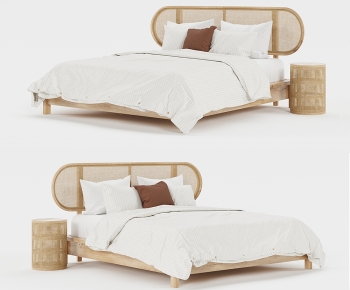 Modern Double Bed-ID:507635124