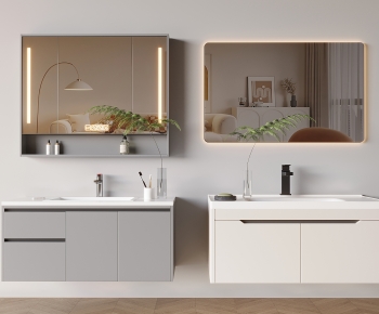 Modern Bathroom Cabinet-ID:584120995