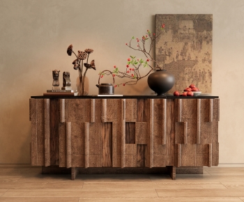 Wabi-sabi Style Entrance Cabinet-ID:408133988