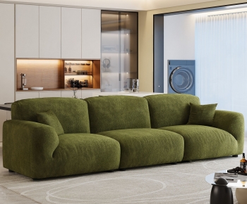 Modern Three-seat Sofa-ID:748383058