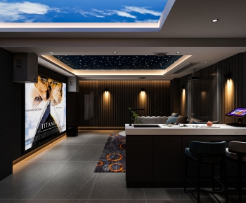 Modern Audiovisual Room-ID:605398895