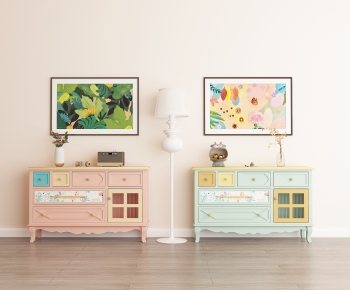 Simple European Style Side Cabinet-ID:565799953